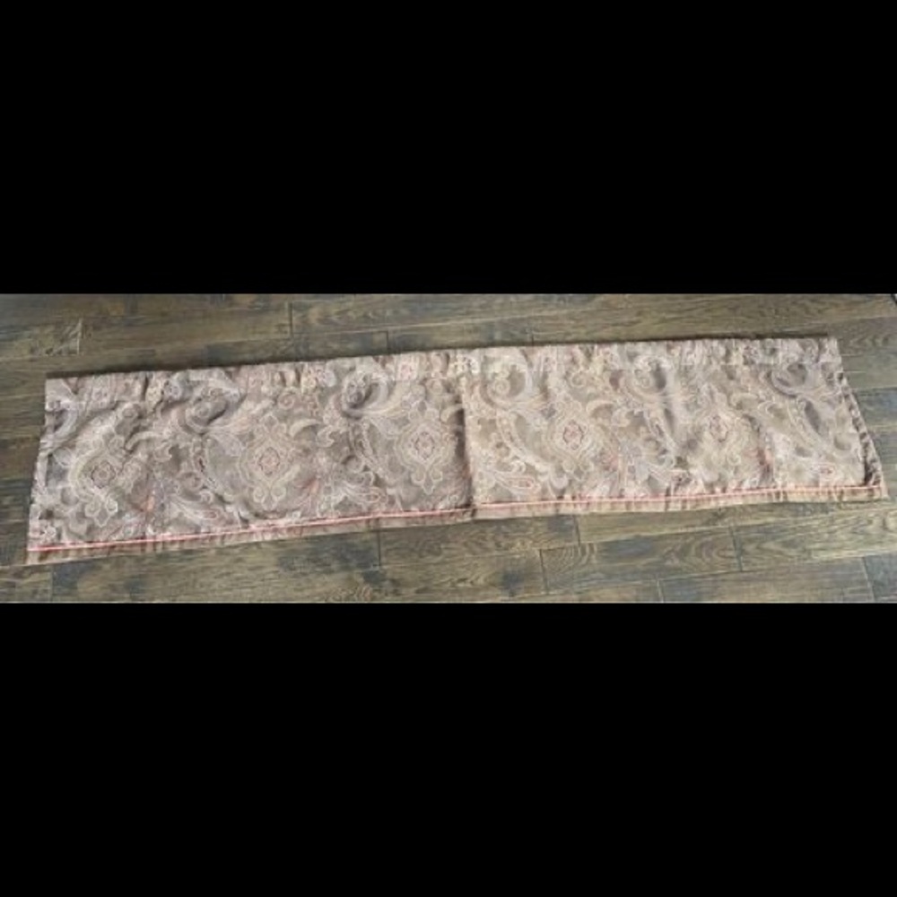 Brown and orange Cindy Crawford Style valance
